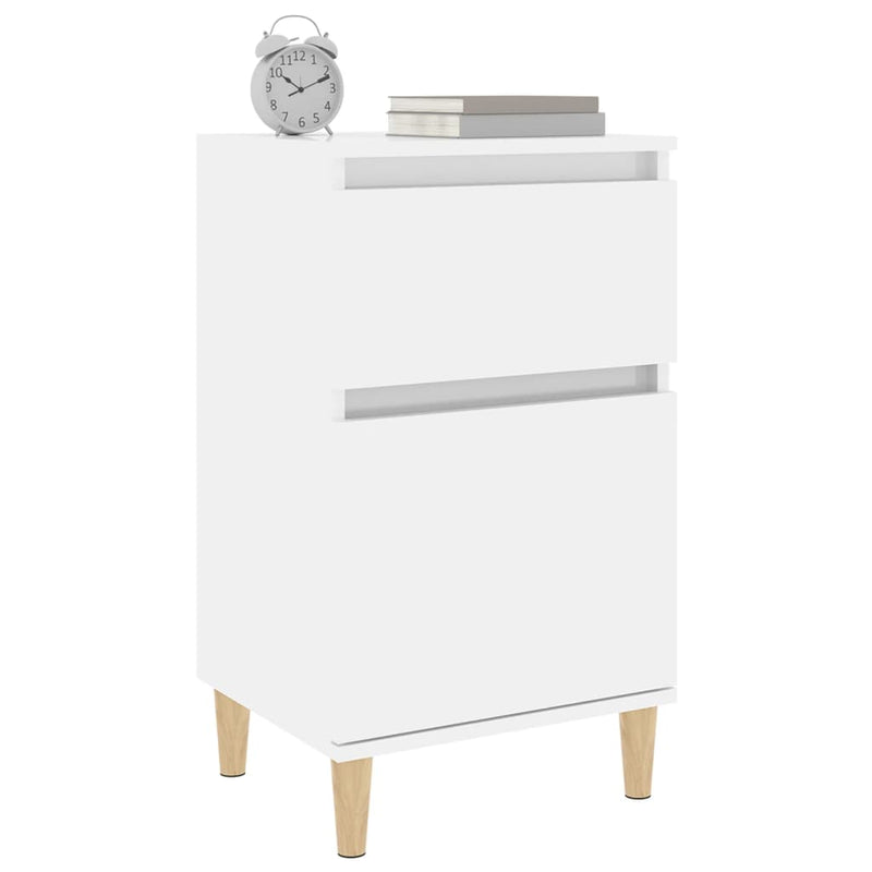 Bedside Cabinets 2 pcs High Gloss White 40x35x70 cm Payday Deals