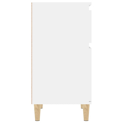 Bedside Cabinets 2 pcs High Gloss White 40x35x70 cm Payday Deals