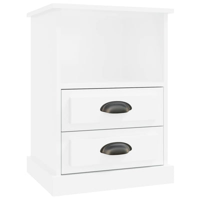 Bedside Cabinets 2 pcs High Gloss White 43x36x60 cm Payday Deals
