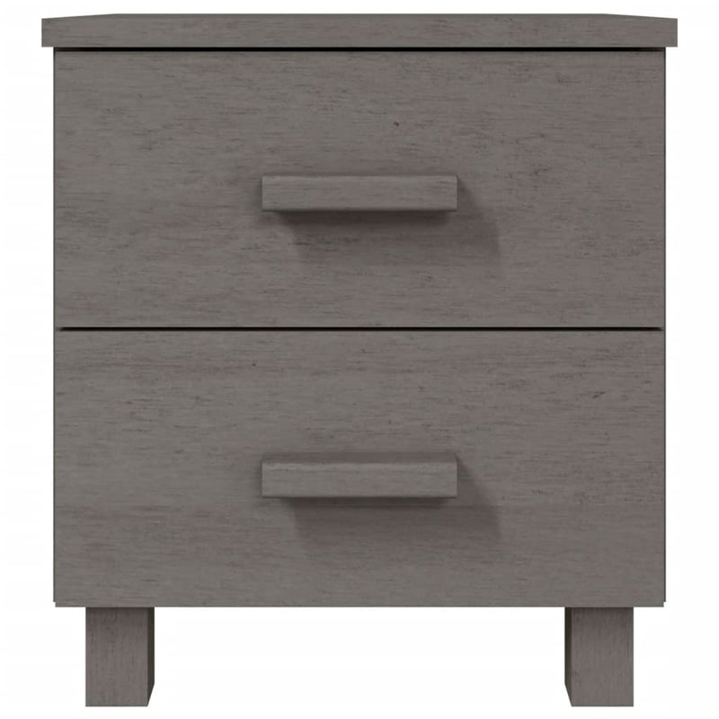 Bedside Cabinets 2 pcs Light Grey 40x35x44.5 cm Solid Wood Pine Payday Deals