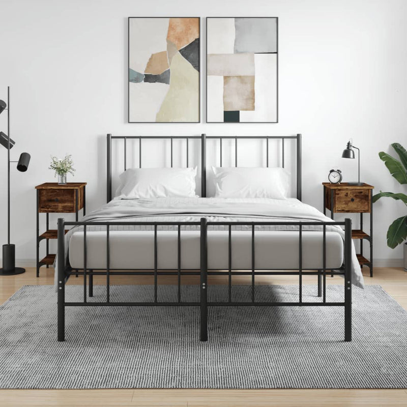 Bedside Cabinets 2 pcs Smoked Oak 34x36x70 cm Engineered Wood Payday Deals