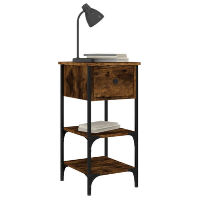 Bedside Cabinets 2 pcs Smoked Oak 34x36x70 cm Engineered Wood Payday Deals