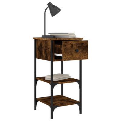 Bedside Cabinets 2 pcs Smoked Oak 34x36x70 cm Engineered Wood Payday Deals