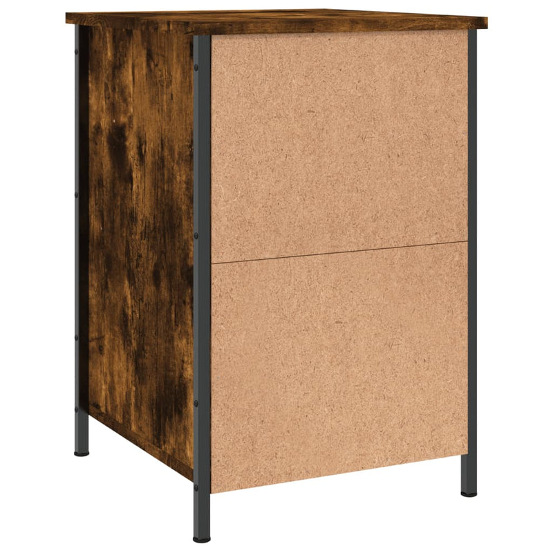 Bedside Cabinets 2 pcs Smoked Oak 40x42x60 cm Engineered Wood Payday Deals