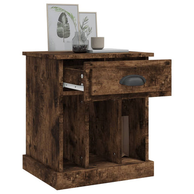 Bedside Cabinets 2 pcs Smoked Oak 43x36x50 cm Payday Deals