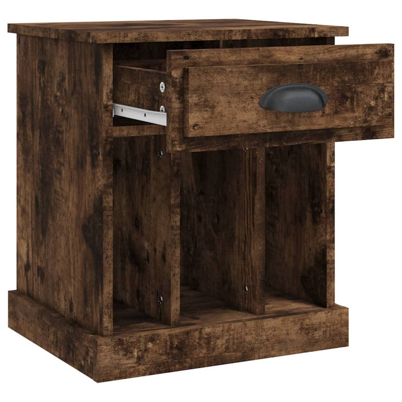 Bedside Cabinets 2 pcs Smoked Oak 43x36x50 cm Payday Deals