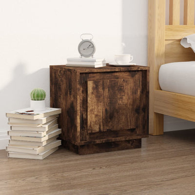 Bedside Cabinets 2 pcs Smoked Oak 44x35x45 cm Engineered Wood Payday Deals