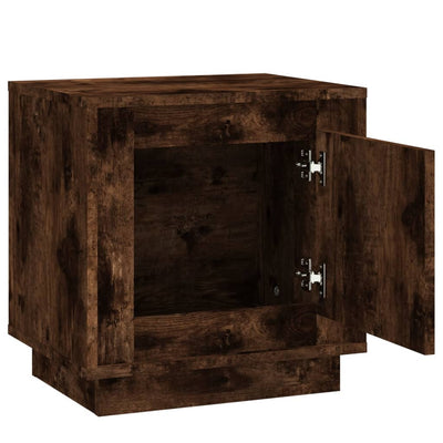 Bedside Cabinets 2 pcs Smoked Oak 44x35x45 cm Engineered Wood Payday Deals
