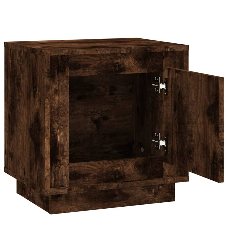 Bedside Cabinets 2 pcs Smoked Oak 44x35x45 cm Engineered Wood Payday Deals