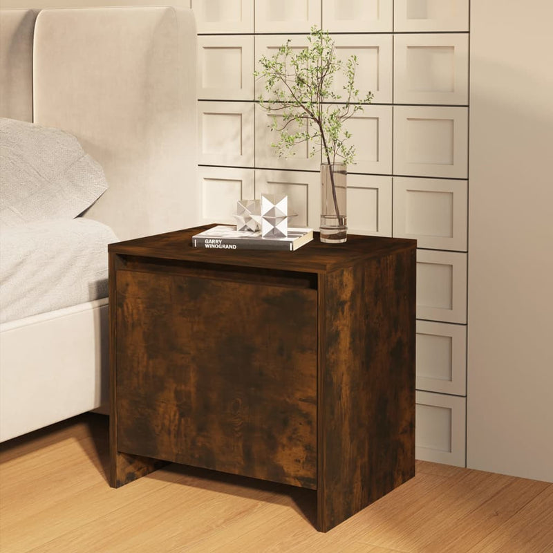 Bedside Cabinets 2 pcs Smoked Oak 45x34x44.5 cm Chipboard Payday Deals