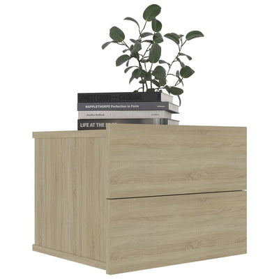 Bedside Cabinets 2 pcs Sonoma Oak 40x30x30 cm Engineered Wood Payday Deals
