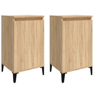 Bedside Cabinets 2 pcs Sonoma Oak 40x35x70 cm Engineered Wood Payday Deals