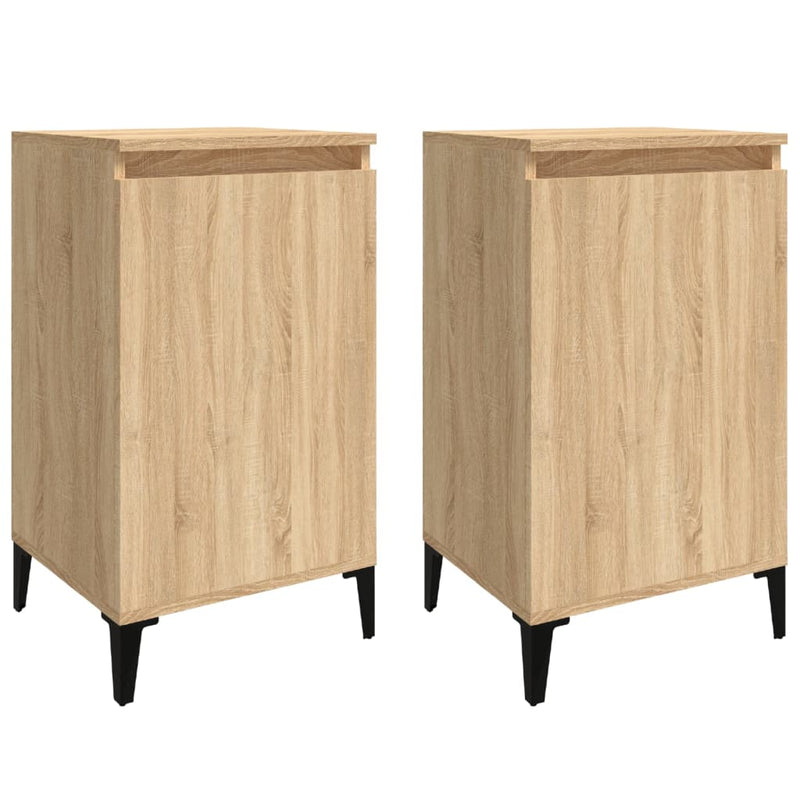 Bedside Cabinets 2 pcs Sonoma Oak 40x35x70 cm Engineered Wood Payday Deals