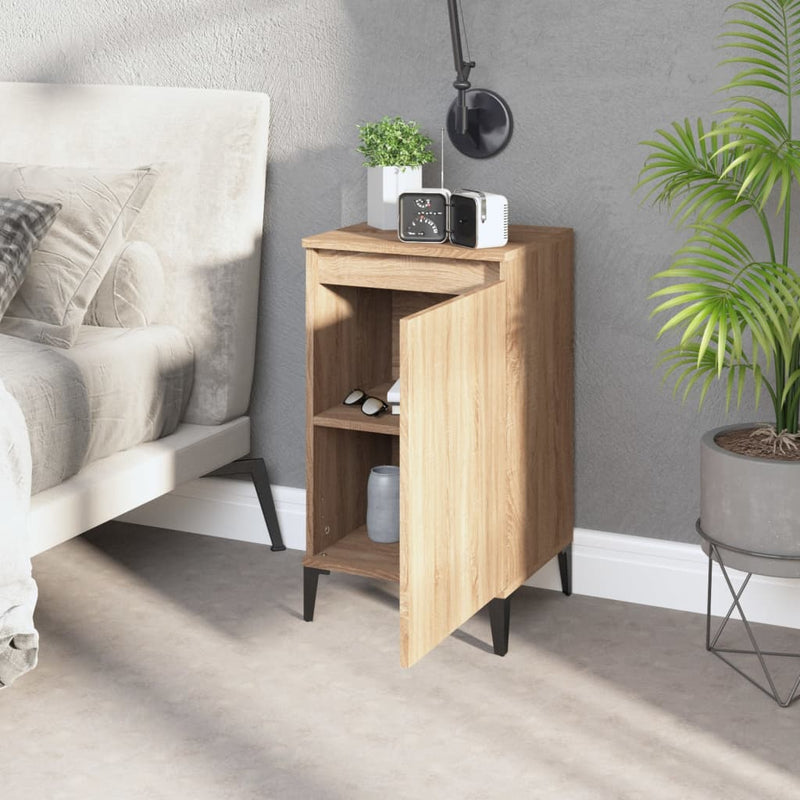 Bedside Cabinets 2 pcs Sonoma Oak 40x35x70 cm Engineered Wood Payday Deals