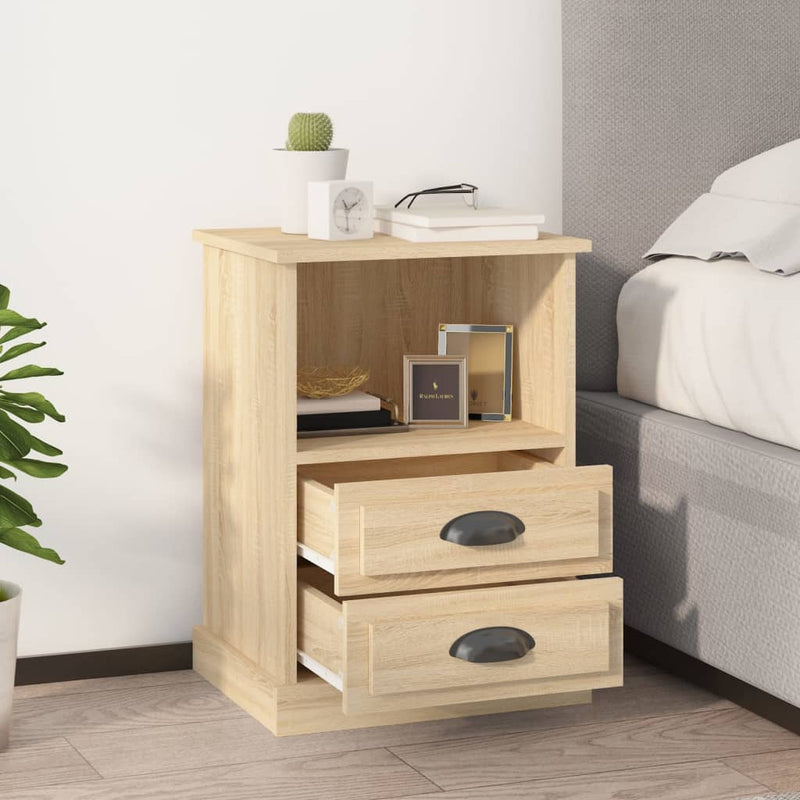 Bedside Cabinets 2 pcs Sonoma Oak 43x36x60 cm Payday Deals