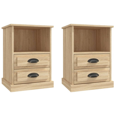 Bedside Cabinets 2 pcs Sonoma Oak 43x36x60 cm Payday Deals