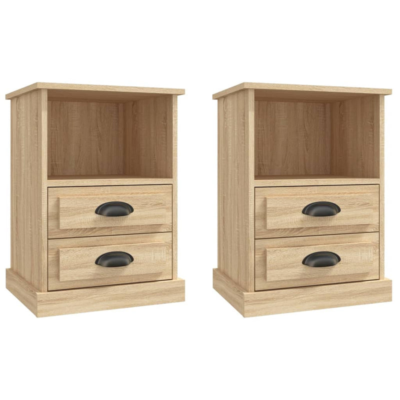 Bedside Cabinets 2 pcs Sonoma Oak 43x36x60 cm Payday Deals