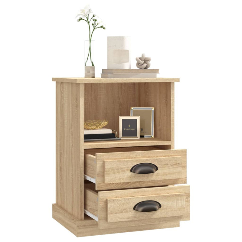 Bedside Cabinets 2 pcs Sonoma Oak 43x36x60 cm Payday Deals