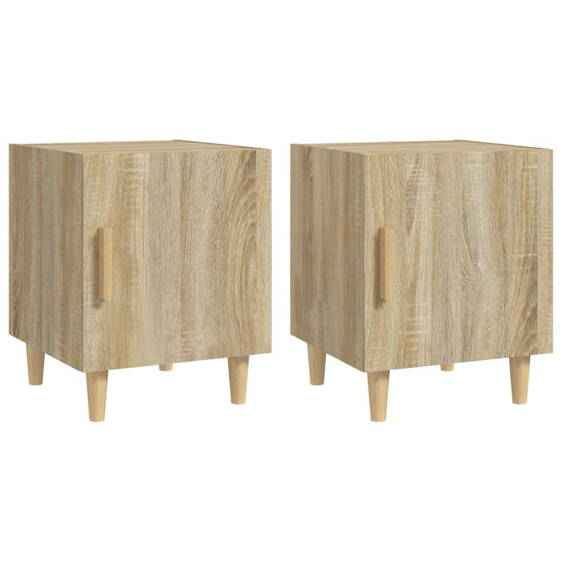 Bedside Cabinets 2 pcs Sonoma Oak Engineered Wood Payday Deals
