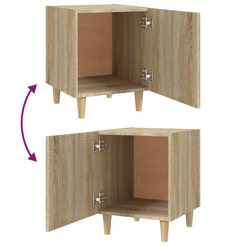 Bedside Cabinets 2 pcs Sonoma Oak Engineered Wood Payday Deals