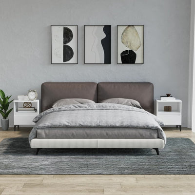Bedside Cabinets 2 pcs White 40x35x50 cm Payday Deals