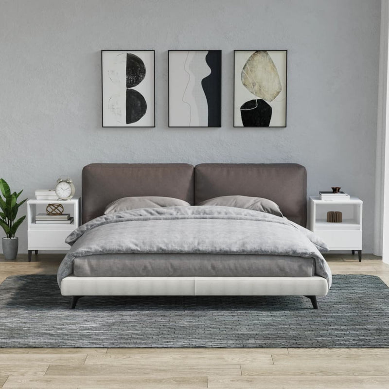 Bedside Cabinets 2 pcs White 40x35x50 cm Payday Deals