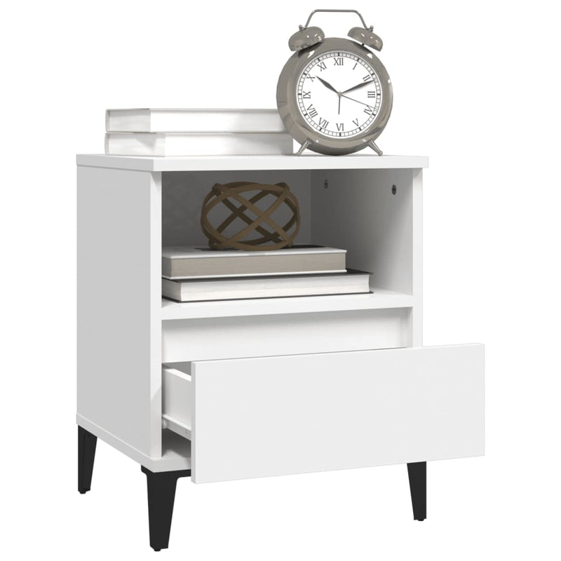 Bedside Cabinets 2 pcs White 40x35x50 cm Payday Deals