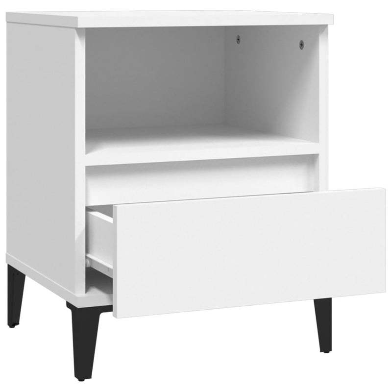 Bedside Cabinets 2 pcs White 40x35x50 cm Payday Deals