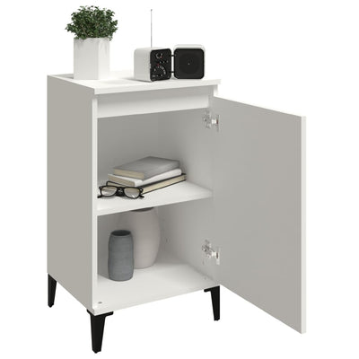 Bedside Cabinets 2 pcs White 40x35x70 cm Engineered Wood Payday Deals