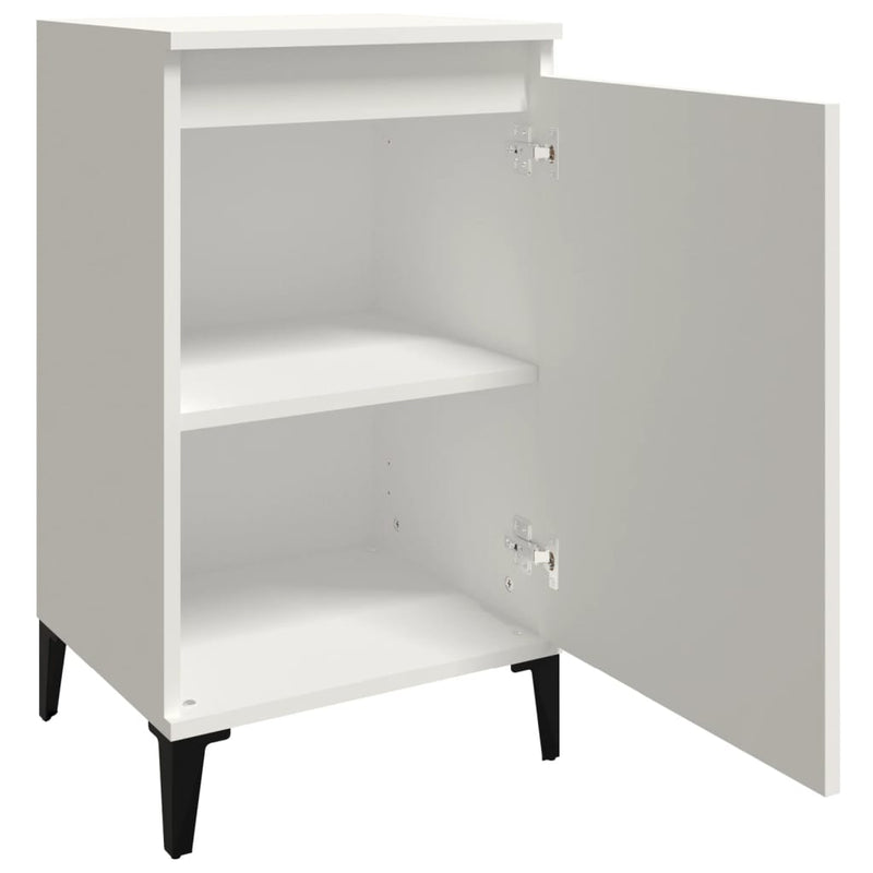 Bedside Cabinets 2 pcs White 40x35x70 cm Engineered Wood Payday Deals