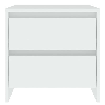 Bedside Cabinets 2 pcs White 45x34.5x44.5 cm Engineered Wood Payday Deals