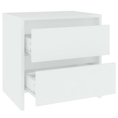 Bedside Cabinets 2 pcs White 45x34.5x44.5 cm Engineered Wood Payday Deals