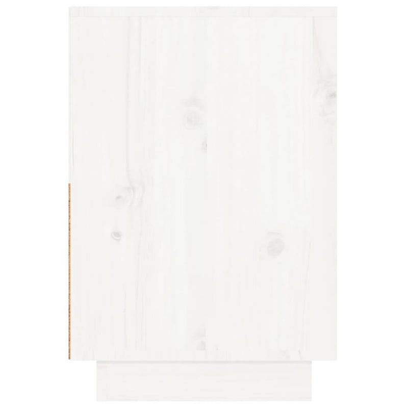 Bedside Cabinets 2 pcs White 60x34x51 cm Solid Wood Pine Payday Deals