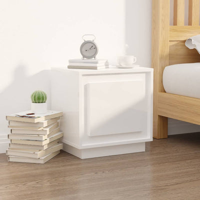 Bedside Cabinets 2pcs HighGlossWhite 44x35x45cm EngineeredWood Payday Deals