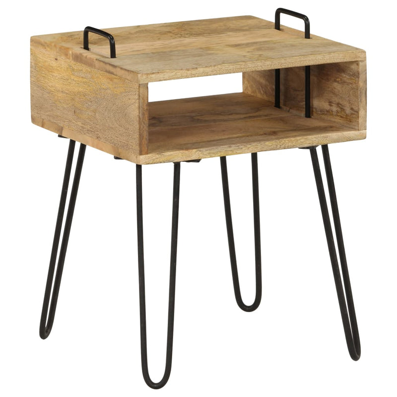 Bedside Table Solid Mango Wood 40x34x47 cm Payday Deals