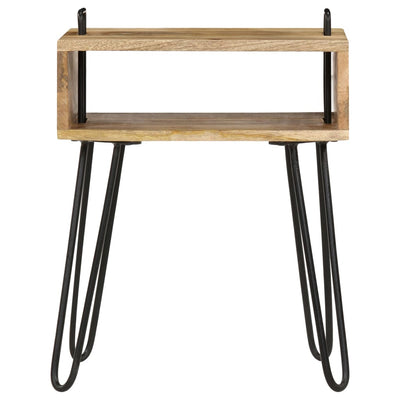 Bedside Table Solid Mango Wood 40x34x47 cm Payday Deals