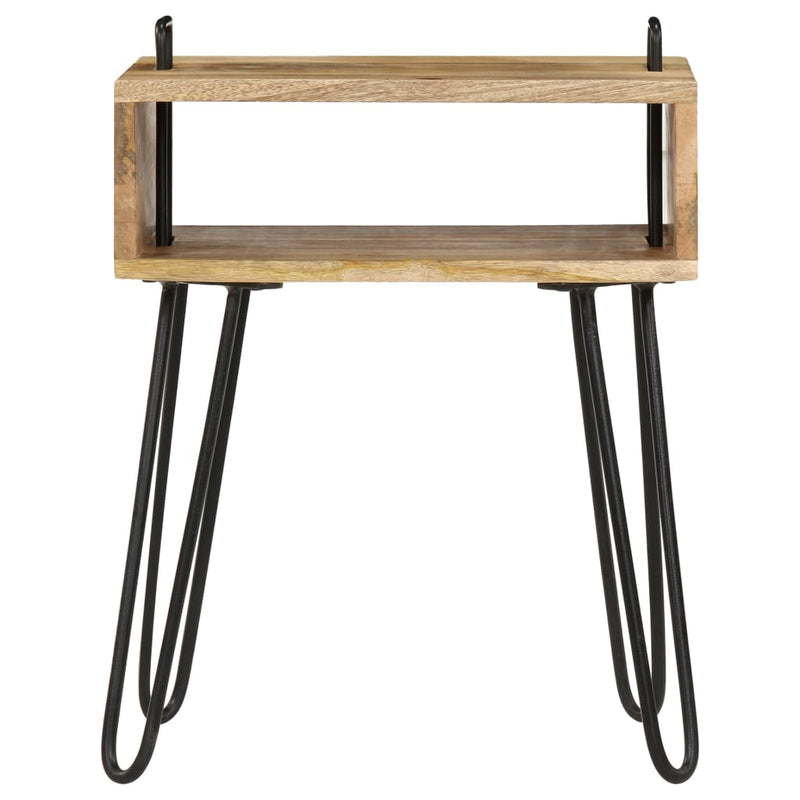 Bedside Table Solid Mango Wood 40x34x47 cm Payday Deals