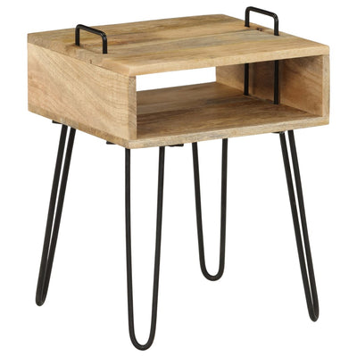 Bedside Table Solid Mango Wood 40x34x47 cm Payday Deals