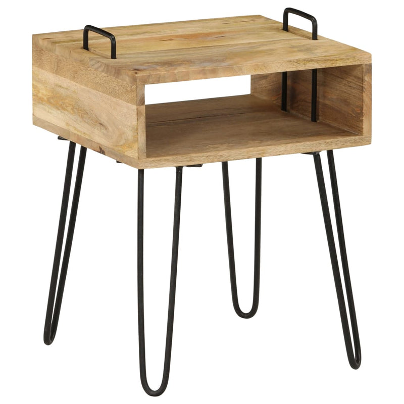 Bedside Table Solid Mango Wood 40x34x47 cm Payday Deals