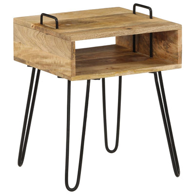 Bedside Table Solid Mango Wood 40x34x47 cm Payday Deals
