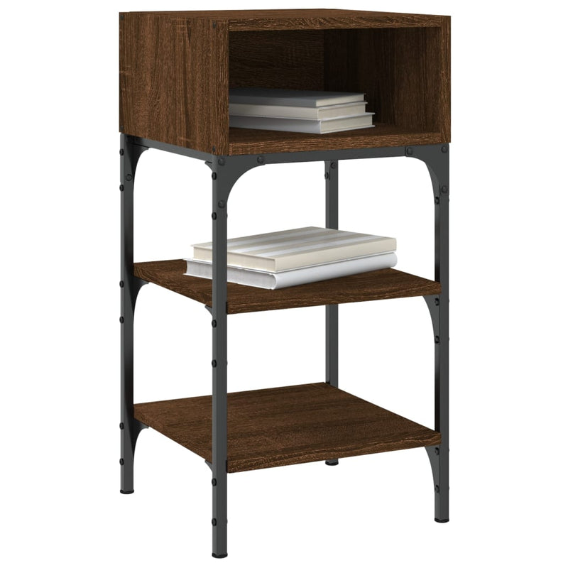 Bedside Tables 2 pcs Brown Oak 35x34.5x70 cm Engineered Wood Payday Deals