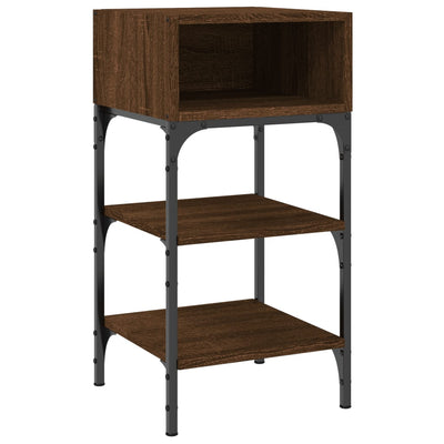 Bedside Tables 2 pcs Brown Oak 35x34.5x70 cm Engineered Wood Payday Deals