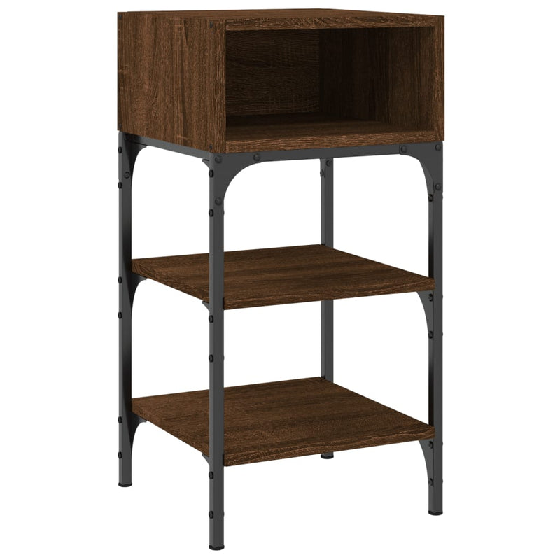 Bedside Tables 2 pcs Brown Oak 35x34.5x70 cm Engineered Wood Payday Deals