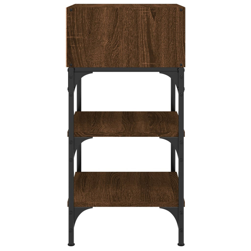 Bedside Tables 2 pcs Brown Oak 35x34.5x70 cm Engineered Wood Payday Deals