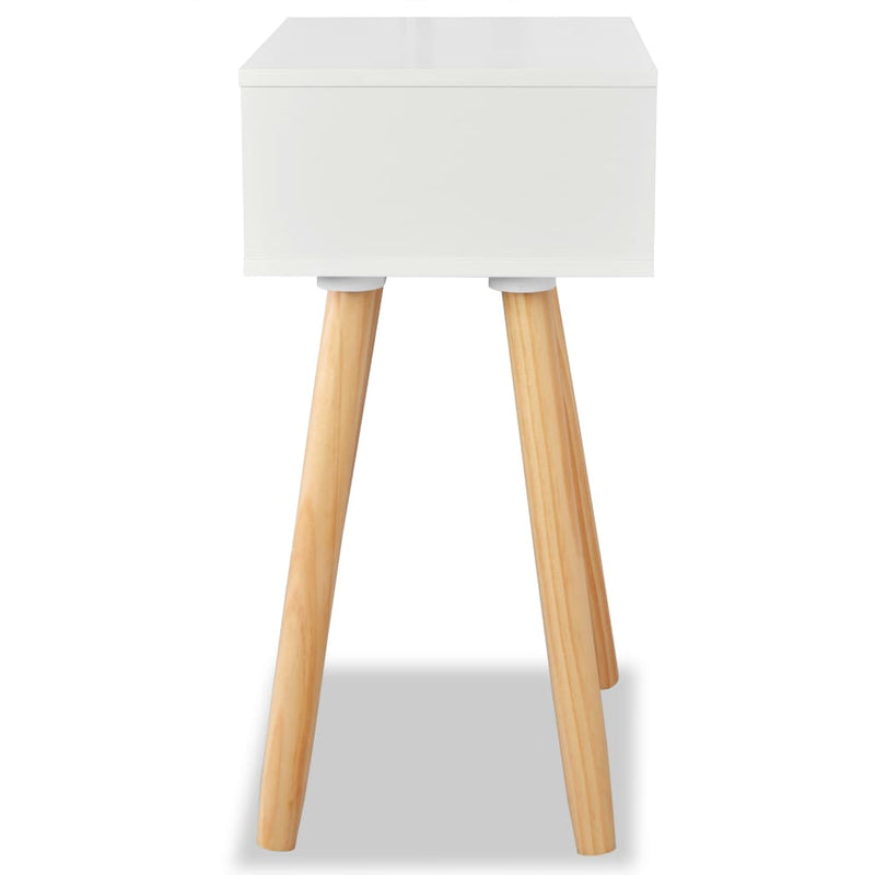 Bedside Tables 2 pcs Solid Pinewood 40x30x61 cm White Payday Deals