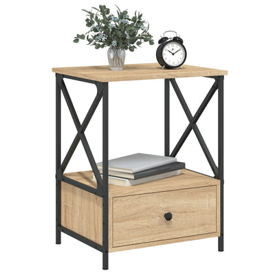 Bedside Tables 2 pcs Sonoma Oak 50x41x65 cm Engineered Wood Payday Deals