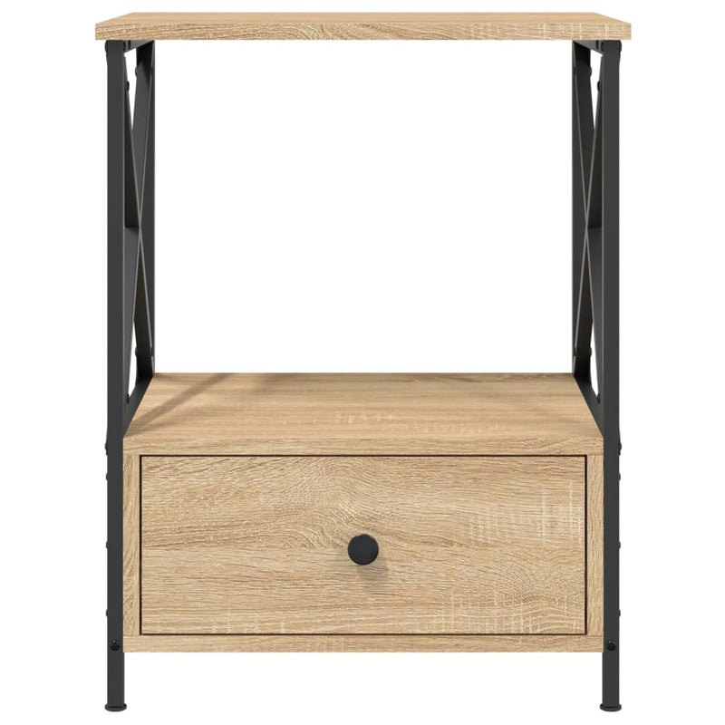 Bedside Tables 2 pcs Sonoma Oak 50x41x65 cm Engineered Wood Payday Deals