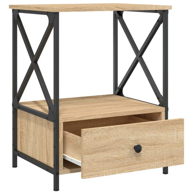 Bedside Tables 2 pcs Sonoma Oak 50x41x65 cm Engineered Wood Payday Deals