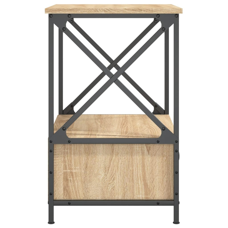 Bedside Tables 2 pcs Sonoma Oak 50x41x65 cm Engineered Wood Payday Deals