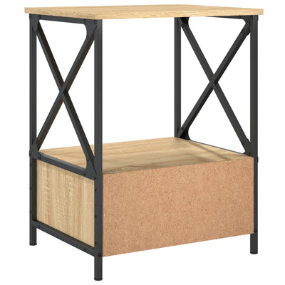 Bedside Tables 2 pcs Sonoma Oak 50x41x65 cm Engineered Wood Payday Deals
